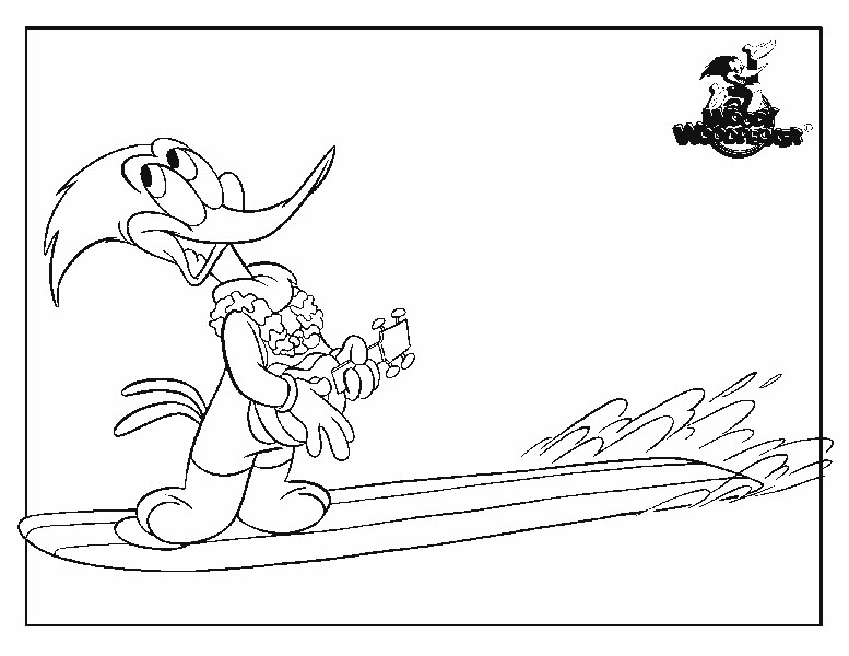 Woody Woodpecker kolorowanki